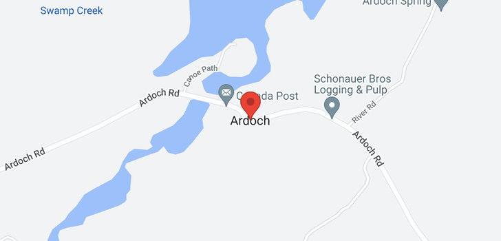map of 4232 ARDOCH ROAD W